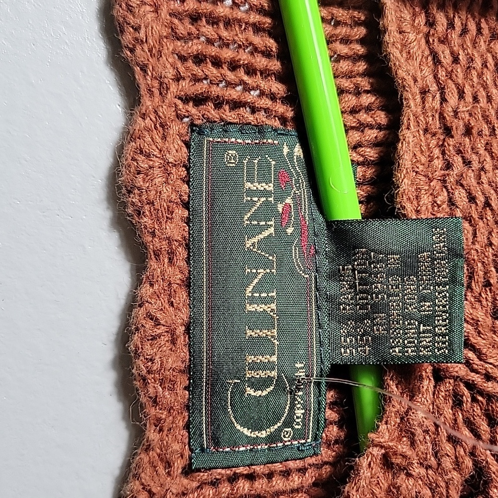 Vtg cable knit sweater S. Mix Cotton - Picture 3 of 4